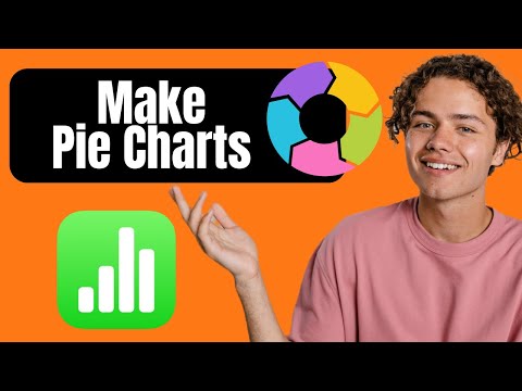 How do you put numbers in a pie chart?