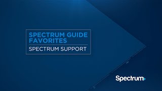 Spectrum Guide – Favorites