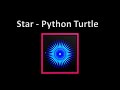 How to draw Filled star | Python Turtle Graphic