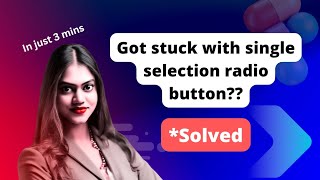 How to create radio button in Figma? | In 3 mins | Single selection