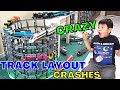 Johny Builds NEW GIANT LEGO Crazy Tracks & Crashes All Lego City Trains