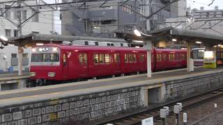 名鉄6500系6503F+6800系6809F　急行河和ゆき犬山駅発車