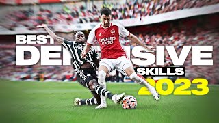 Crazy Football Defensive Skills & Tackles 2023 | HD