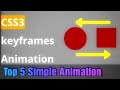 The @keyframes Example : CSS Animation Part-1 :Tech Time #csskeyframes #cssanimation