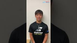 齋藤惠佑　選手紹介　大正製薬リポビタン全日本テニス選手権　男子シングルス2021