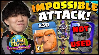 Klaus TRIPLED with 30 Giants & NO Royal Champion!! MOST INSANE Attack!