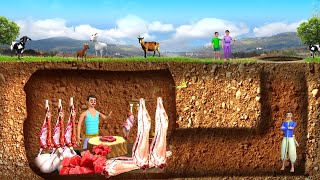 நிலத்தடி ஆட்டு இறைச்சி வியாபாரி - Underground Mutton Seller Tamil Comedy 3D Moral Stories FairyTales