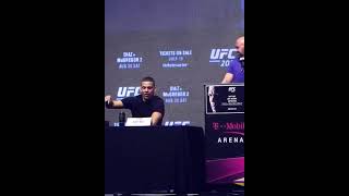 Nate Diaz to Ariel Helwani: "These mics are fucked up!"
