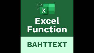 The Learnit Minute - BAHTTEXT Function #Excel #Shorts