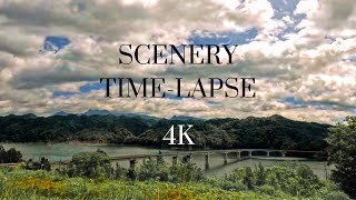 【TimeLapse 4k】タイムラプス　北海道　夕張　鹿島眺望公園からの白銀橋　#taimepalse #タイムラプス #タイムラプス動画