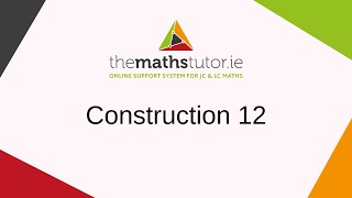 Construction 12. Triangle, given ASA data
