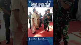 Prabowo Kunjungi Proyek Pengairan di Gunungkidul