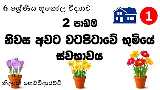 6 ශ්‍රේණිය භූගෝල විද්‍යාව 2 පාඩම නිවස අවට වටපිටාවේ භූමියේ ස්වභාවය | 1 කොටස