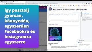 💬 Posztolás és ⏰ időzítés Facebookra és Instagramra egyszerre [ IDŐSPÓROLÓ MEGOLDÁS SOCIAL MEDIÁRA ]