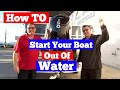 How to Start a Boat Motor out of the Water