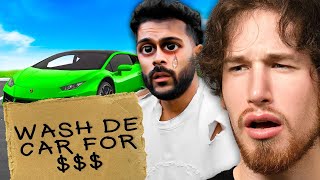 RICH Guy SHAMES Window Washer!