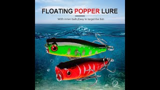 Proberos Popper Lures Saltwater Fishing 3.5g 4.5cm Top Water Bait - DW521