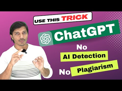 Use ChatGPT without AI score or plagiarism II Simple and smart tips II My research support
