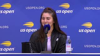 Bianca Andreescu at US Open Media Day
