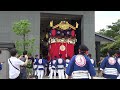 中津祇園　殿町祇園車　中津市歴史博物館　展示による車建て　大分県中津市