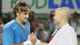 Roger Federer vs Andre Agassi 2005 Australian Open QF Highlights
