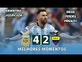 PÊNALTIS: Argentina x Equador | (COMPLETO) Melhores Momentos | Copa América 04/07/2024