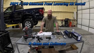 2024 Ford F150 4x4 5.0L - Ridetech lowering kit install part 1 - Front Upper A-arms and Coilovers