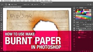 How to make burnt paper