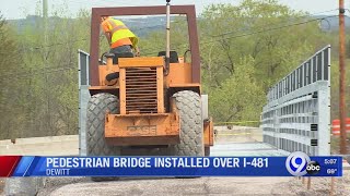 Pedestrian Bridge installed over I-481