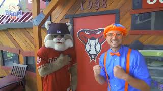 Blippi's Home Run Hit: Exploring a Baseball Stadium Adventure! ..Educational Videos for Kids