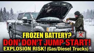 Frozen Car Battery? Don't Jump Start! Fix Dead / Flat Battery Fast (Winter Tips)
