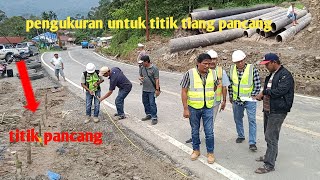 batu jomba hari ini///tim project dan tim pupr lgi persiapan dan pengukuran untuk pemasangan pancang