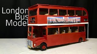 How to Make a London Bus Model from Cardboard