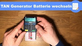 Online Banking TAN Generator Batterie wechseln (Sparkasse/ Kobil) - Anleitung deutsch