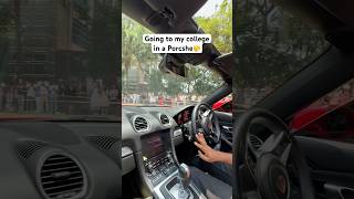 Took a Porsche to my college! #supercar dream!