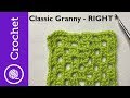 Classic Granny Square - Beginner Crochet Lesson 6 - Right Handed (CC)