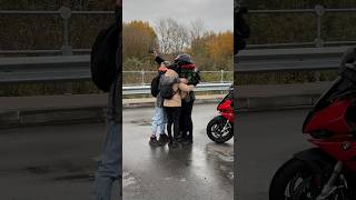 ОБНИМАШКИ с подписчиками🤗 #мотоТаня hugging subscribers #motoTanya moto girl bike girl ride