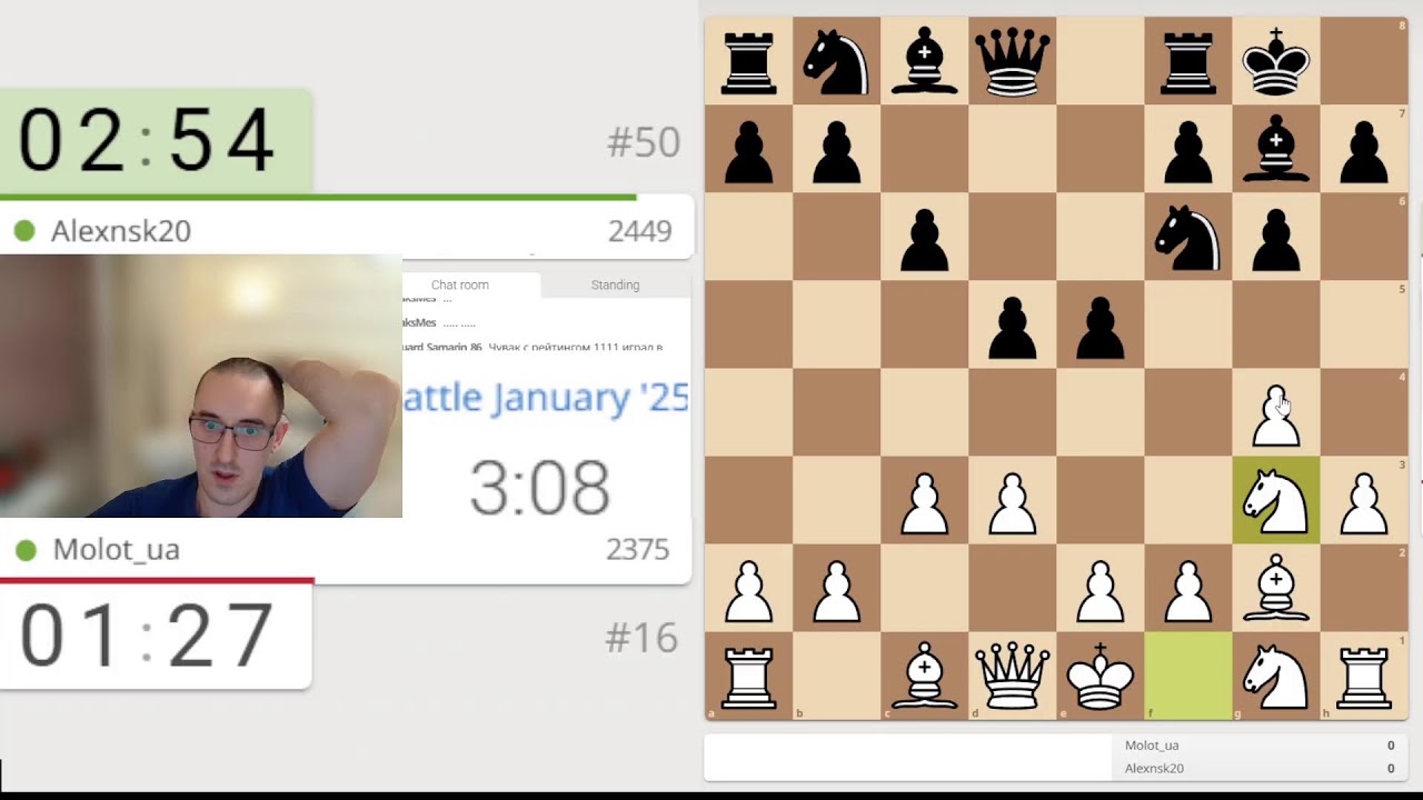 Streamers Battle January 25 Agm Uvarov Andrey En Lichess Org Youtube