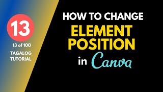 [13 of 100] How To Change Text Elements In Canva
