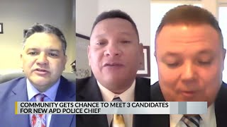 City officials give public opportunity to meet police chief candidates