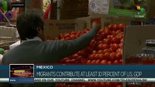 Mexico, migrants contribute at least 10 percent of U.S. GDP