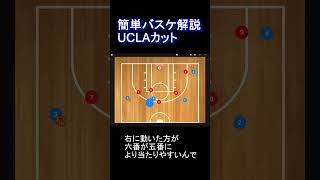 【バスケ戦術】UCLAカットの簡単解説！#shorts