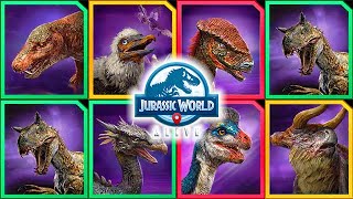 ALL 2.10 CREATURES UNLOCKED (JURASSIC WORLD ALIVE)