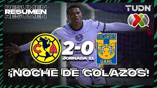 Resumen y goles | América 2-0 Tigres | CL2024 - Liga Mx J11 | TUDN