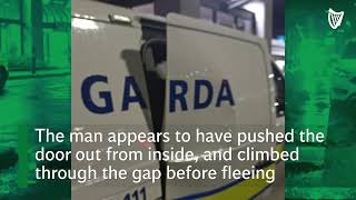 Incredible video shows teen breaking out of Garda van
