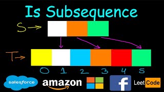 Is Subsequence | Leetcode #392 | Binary search + Map | 2 Pointer