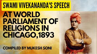 Swami Vivekananda's Speech at Chicago in 1893