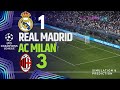 REAL MADRID 1-3 AC MILAN • Highlights • Champions League 24/25 | Simulation/Recreation