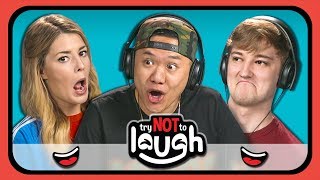 YouTubers React to Try to Watch This Without Laughing or Grinning #23