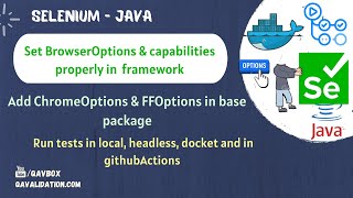 ChromeOptions & FFOptions with Selenium 4 framework | Run tests in headless | Docker